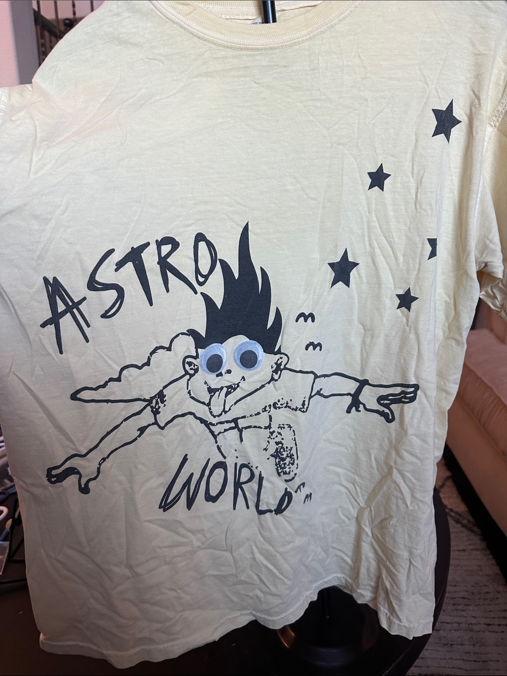 Adult M 'Astro World' Graphic Tee - Playful Star Design Wish You Were Here Tour